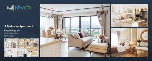 New City - Thu Thiem- 3 Bedroom Apartment interior