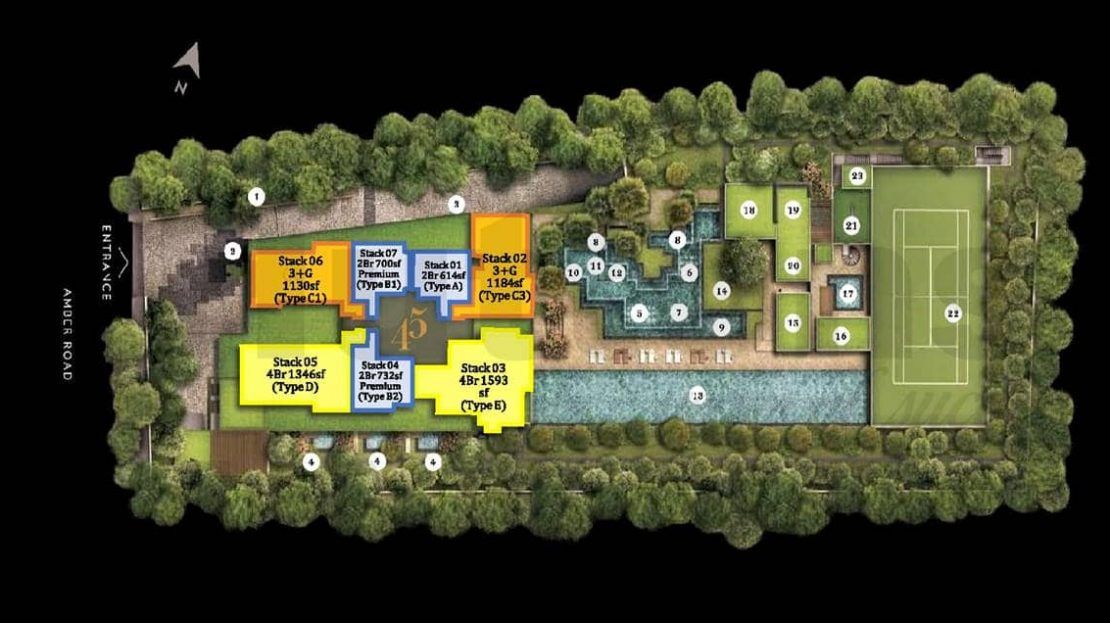 Amber 45 - Facilities Site Plan