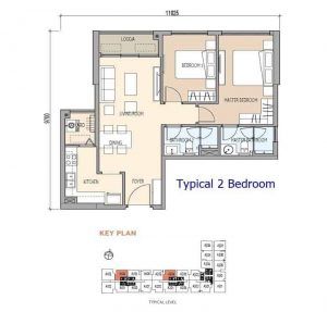 De La Sol - Typical 2 Bedroom