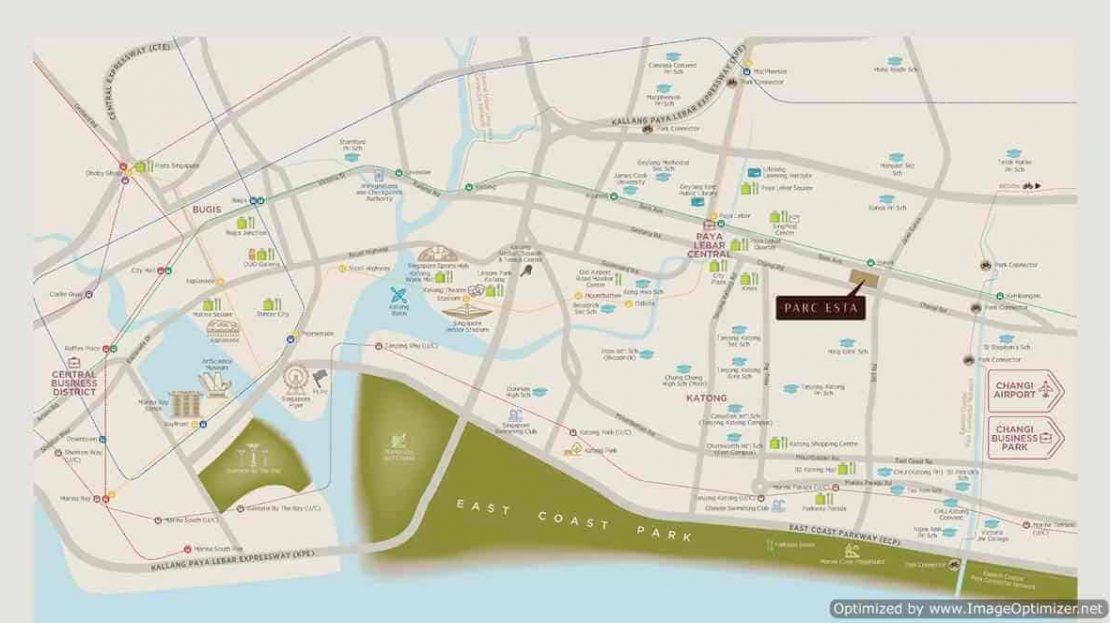 Parc Esta - Location Map