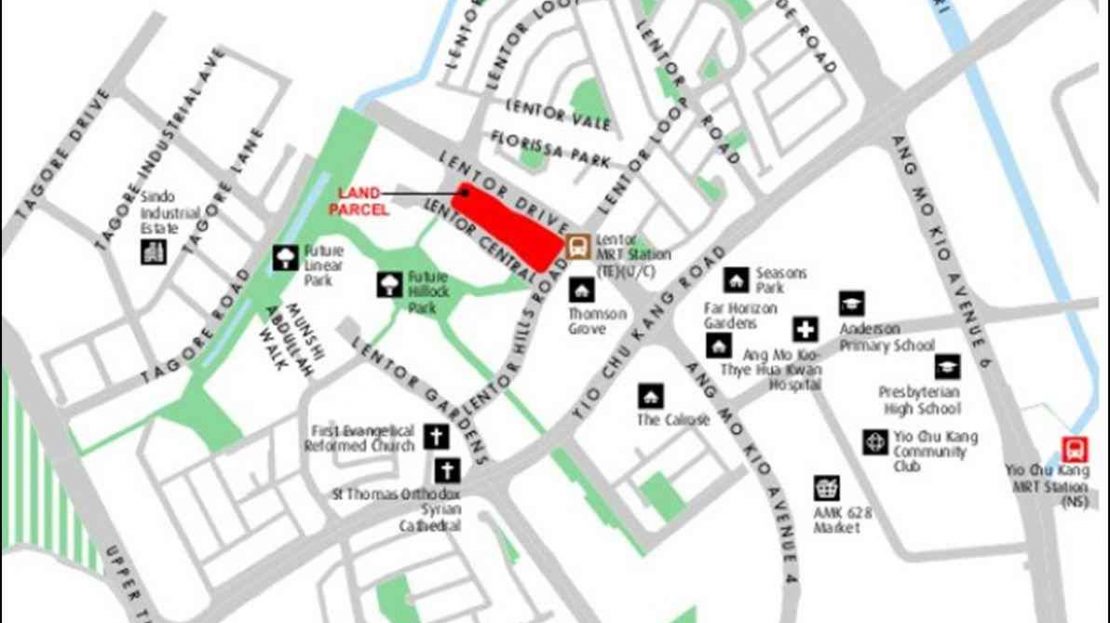 Lentor Modern - Location Map