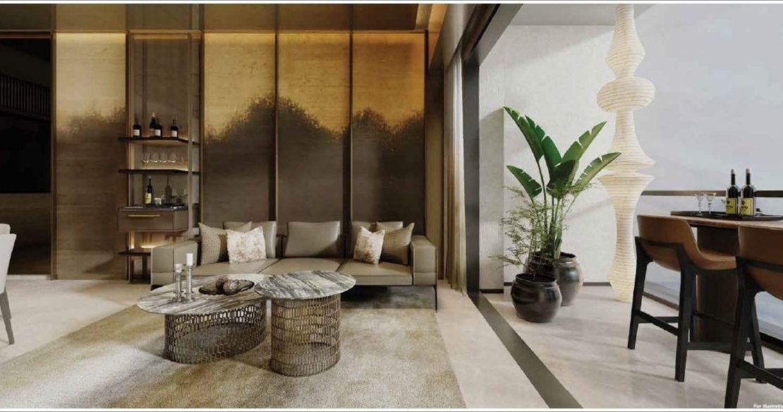 One Marina Gardens-Living room